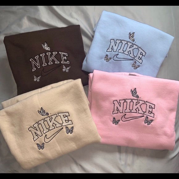 nike butterfly embroidered hoodie